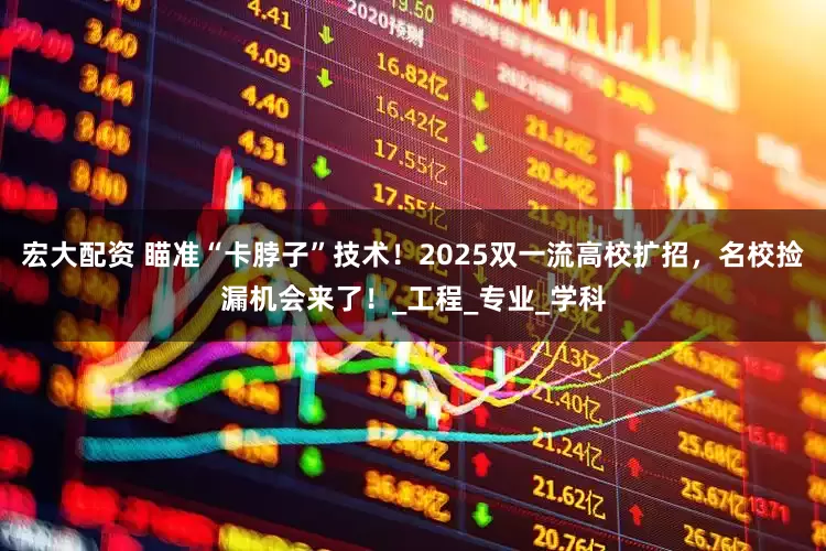 宏大配资 瞄准“卡脖子”技术！2025双一流高校扩招，名校捡漏机会来了！_工程_专业_学科